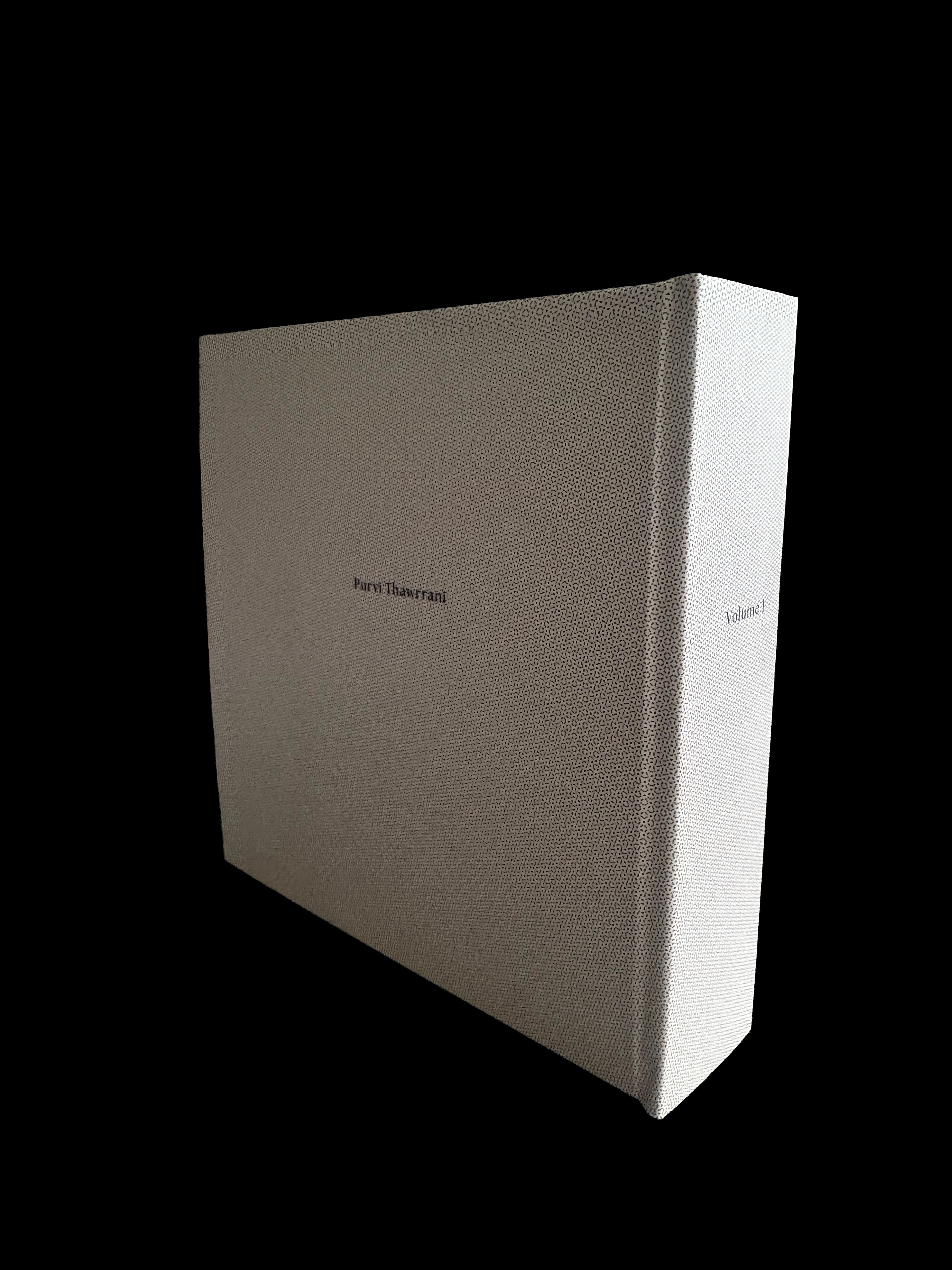 Boxed volume with the name Purvi Thawrrani on the front