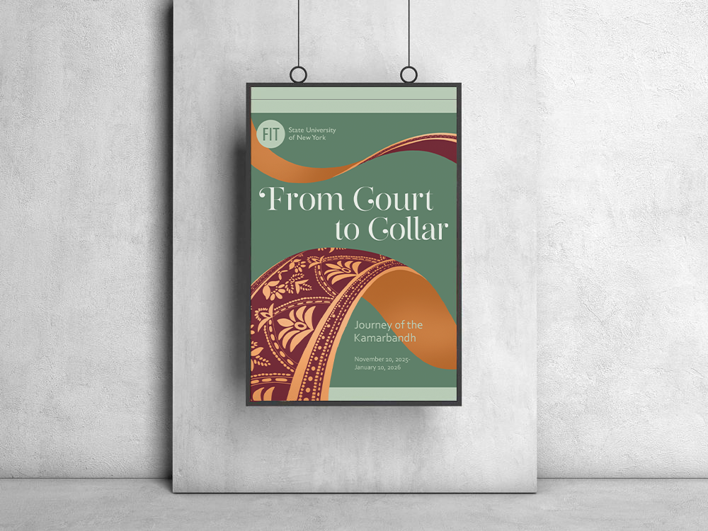 From Court to Collar exhibition poster, Journey of the Kamarbandh